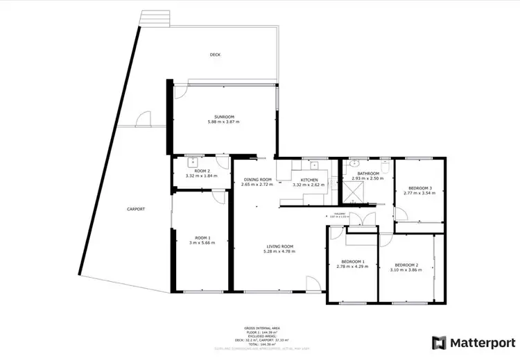 Floorplan of Homely house listing, 1 Mirroola Crescent, Toormina NSW 2452