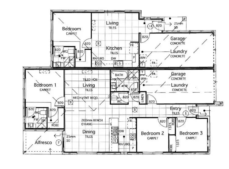 Floorplan of Homely semi-detached listing, 21 Bassett Lane, Rosewood QLD 4340