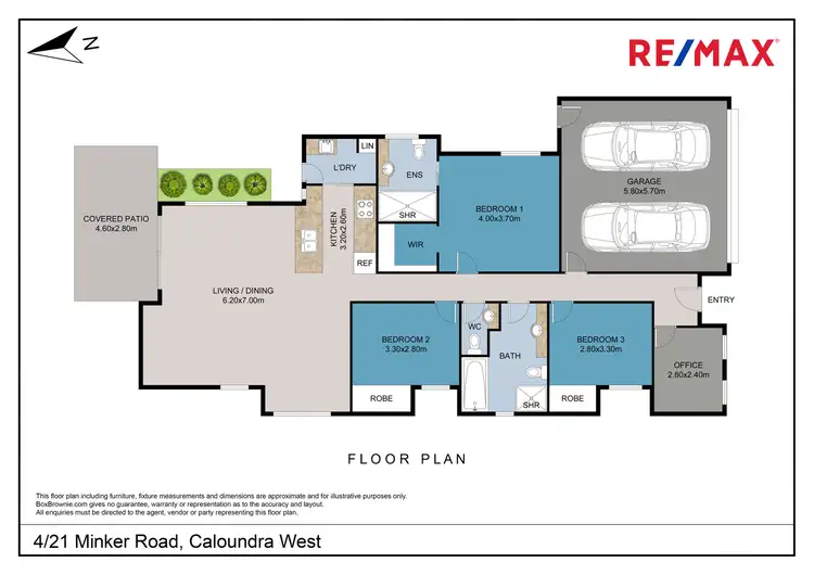 Floorplan of Homely townhouse listing, 4/21 Minker Road, Caloundra West QLD 4551