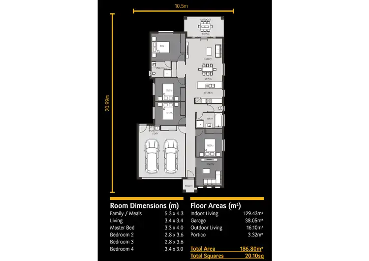 Floorplan of Homely house listing, 39 John Carroll Way, Redbank Plains QLD 4301