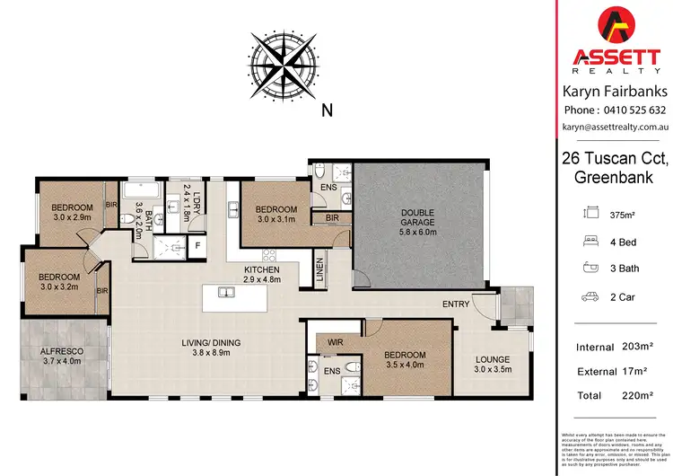 Floorplan of Homely house listing, 26 Tuscan Circuit, Greenbank QLD 4124