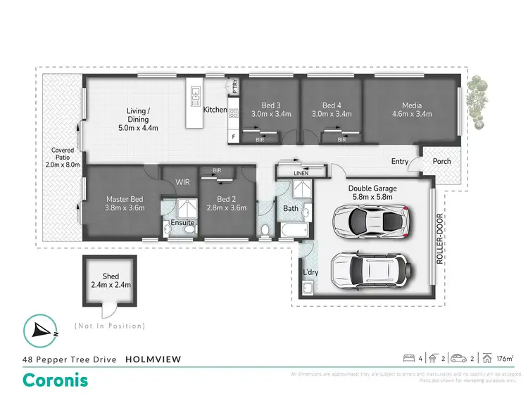 Floorplan of Homely house listing, 48 Pepper Tree Drive, Holmview QLD 4207