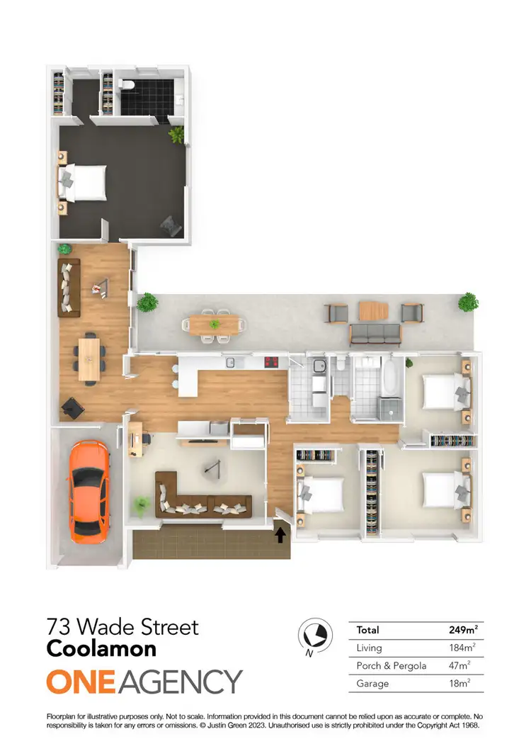 Floorplan of Homely house listing, 73 WADE STREET, Coolamon NSW 2701