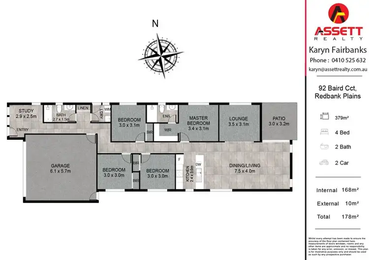 Floorplan of Homely house listing, 92 BAIRD CIRCUIT, Redbank Plains QLD 4301