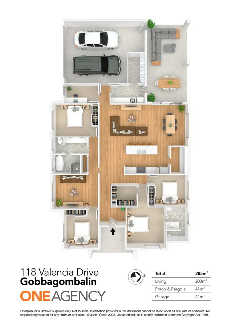 Floorplan of Homely house listing, 118 VALENCIA DRIVE, Gobbagombalin NSW 2650