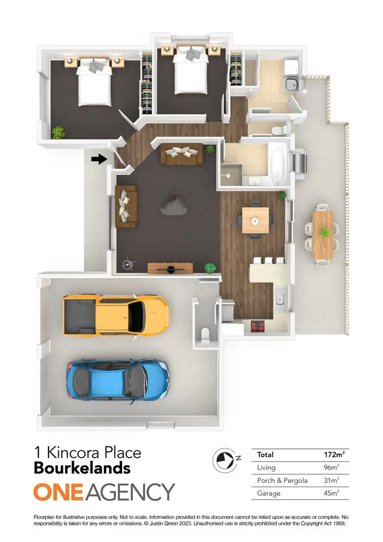 Floorplan of Homely house listing, 1 KINCORA PLACE, Bourkelands NSW 2650