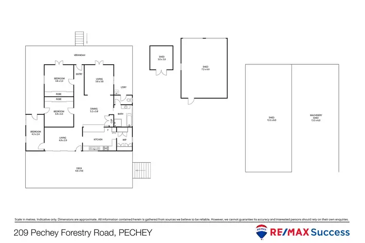 Floorplan of Homely rural property listing, 209 Pechey Forestry Road, Pechey QLD 4352