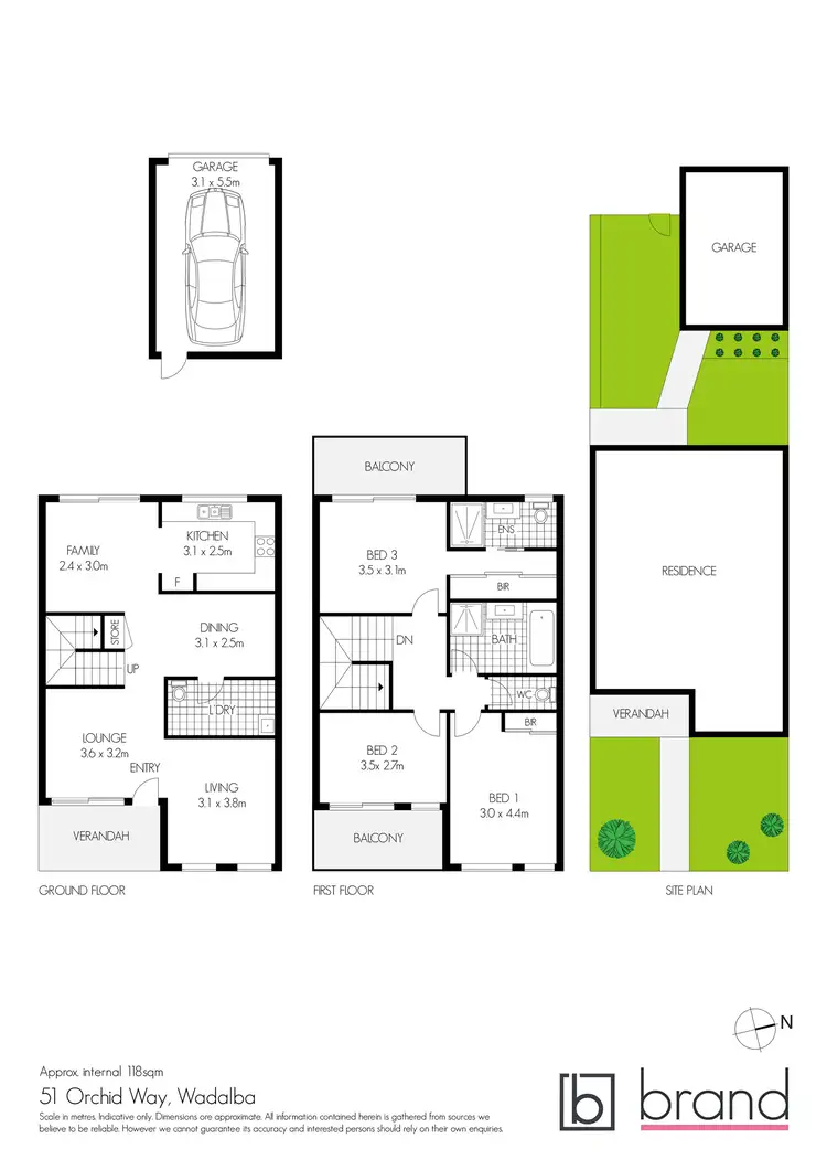 Floorplan of Homely house listing, 51 Orchid Way, Wadalba NSW 2259