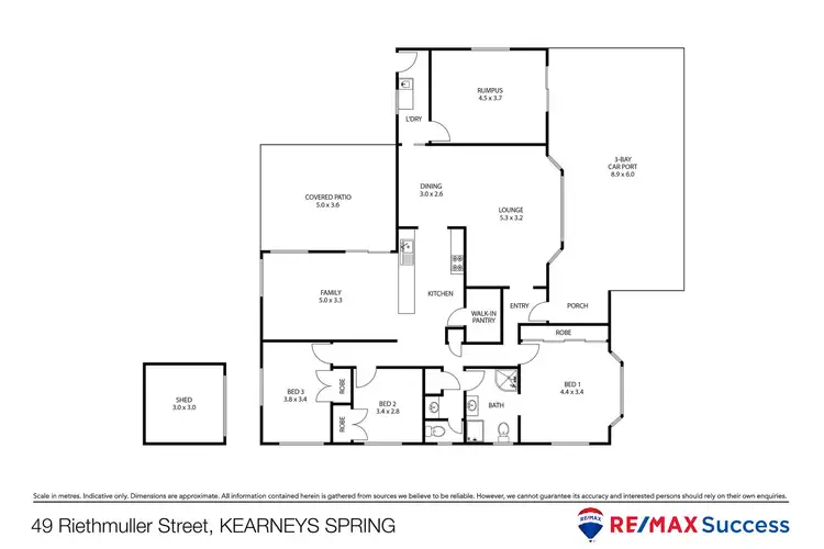 Floorplan of Homely house listing, 49 Riethmuller Street, Kearneys Spring QLD 4350