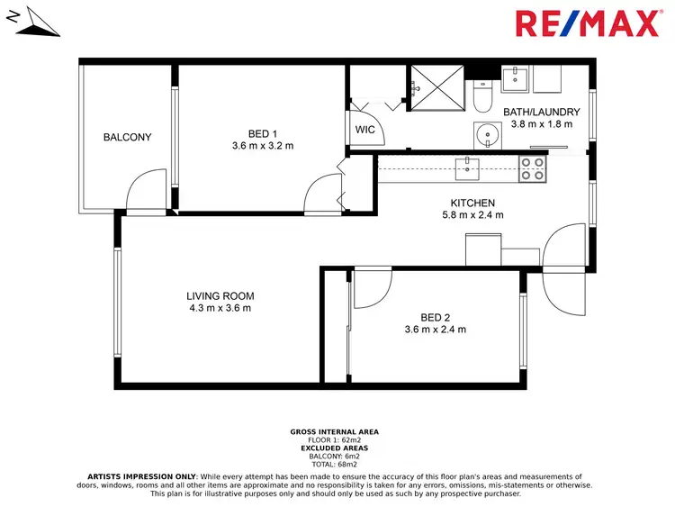 Floorplan of Homely unit listing, 5/39 Netherton Street, Nambour QLD 4560