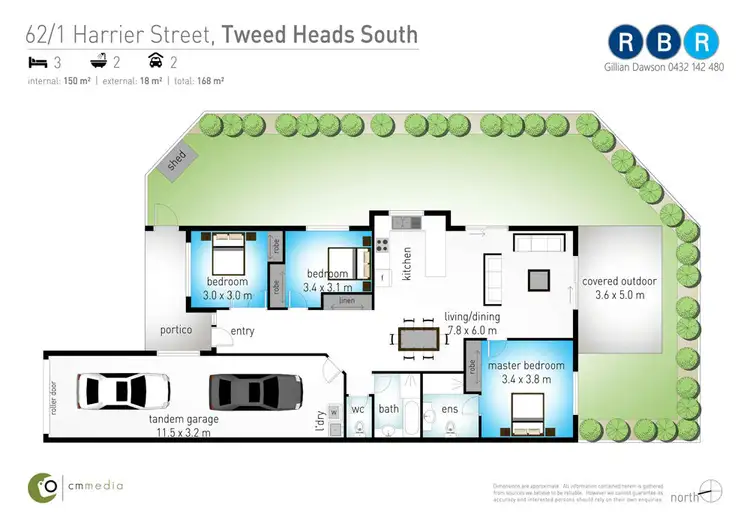 Floorplan of Homely unit listing, 62/1-33 Harrier Street, Tweed Heads South NSW 2486