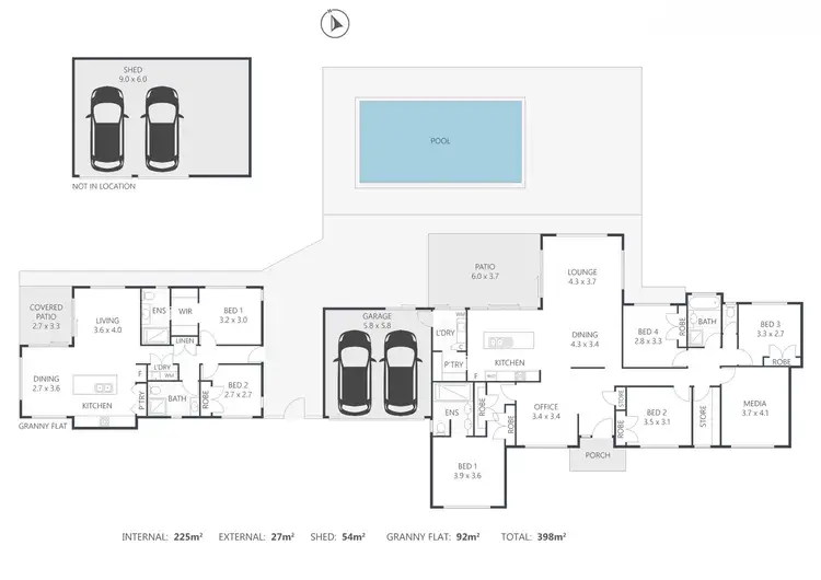 Floorplan of Homely house listing, 86 Gateway Drive, Diddillibah QLD 4559