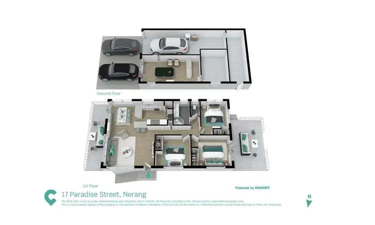 Floorplan of Homely house listing, 17 Paradise Street, Nerang QLD 4211