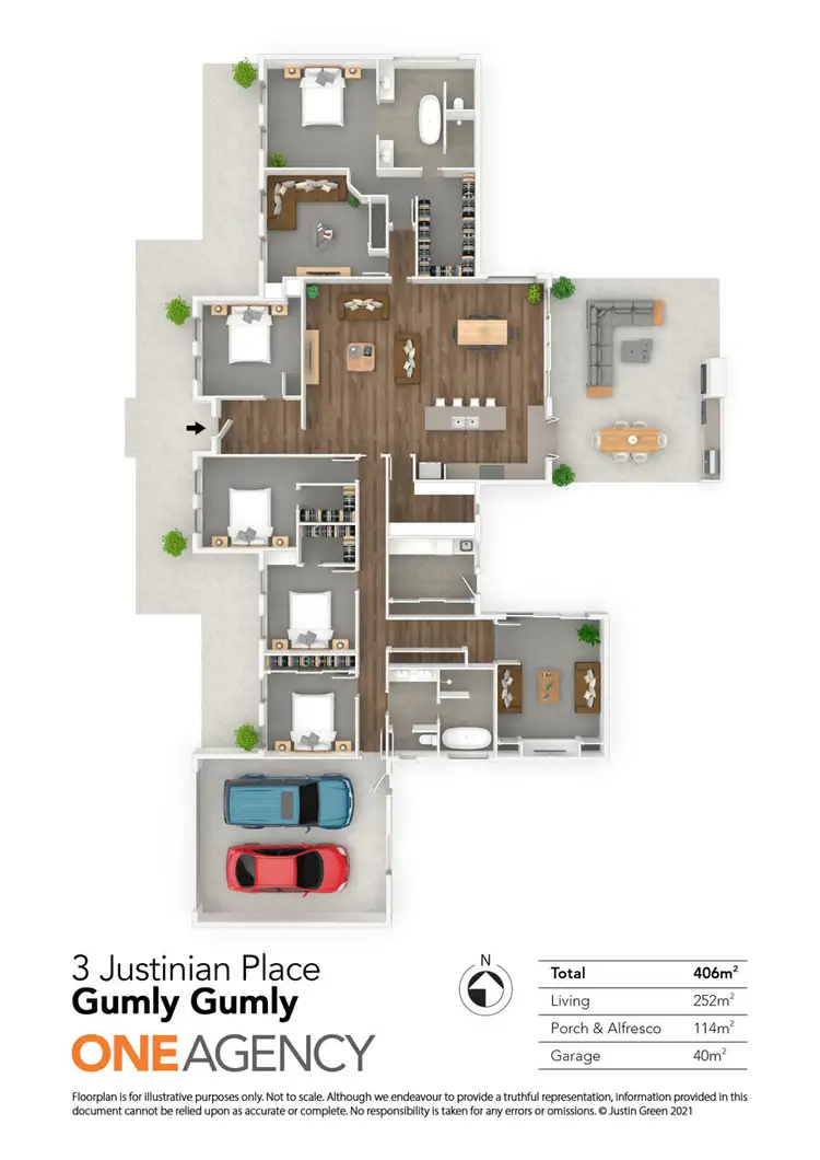 Floorplan of Homely house listing, 3 JUSTINIAN PLACE, Gumly Gumly NSW 2652