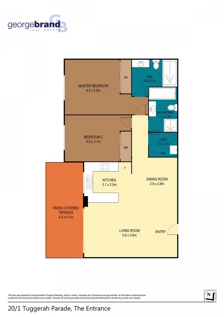 Floorplan of Homely apartment listing, 20/1 Tuggerah Parade, The Entrance NSW 2261