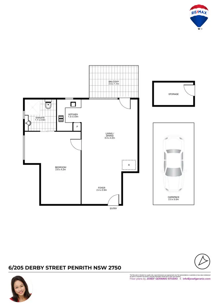 Floorplan of Homely unit listing, 6/205 DERBY STREET, Penrith NSW 2750