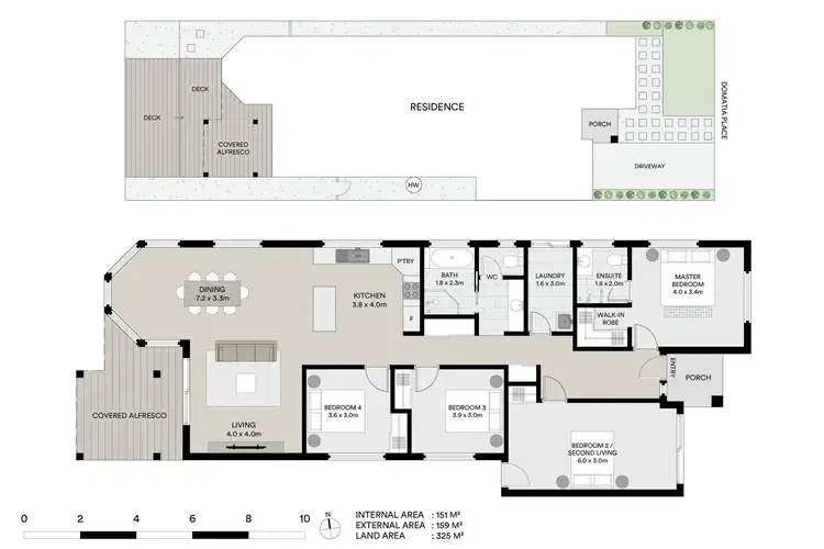 Floorplan of Homely house listing, 10 Domatia Place, Meridan Plains QLD 4551