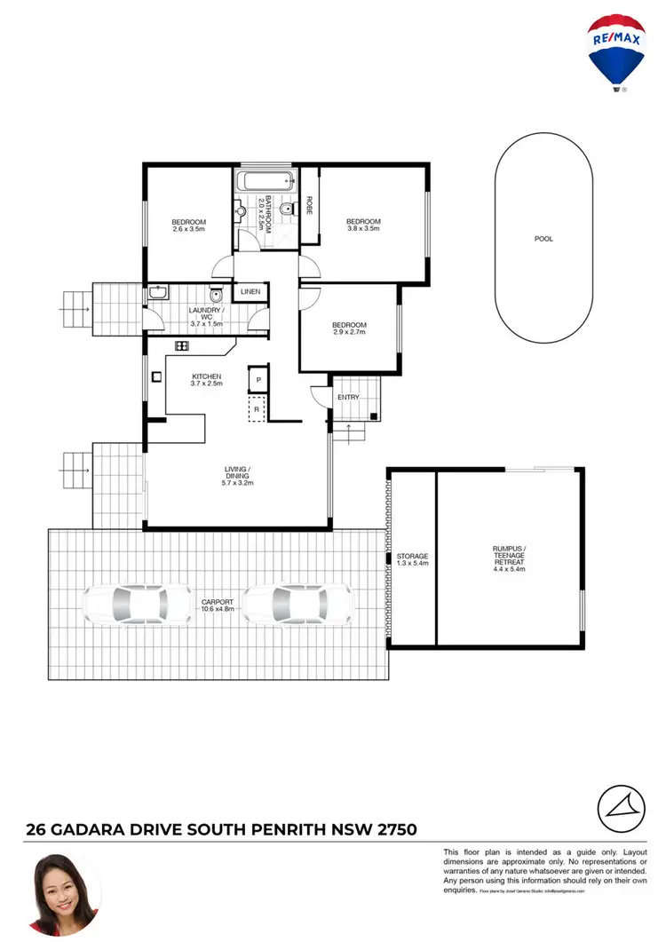 Floorplan of Homely house listing, 26 GADARA DRIVE, South Penrith NSW 2750