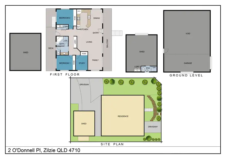 Floorplan of Homely house listing, 2 O'Donnell Place, Emu Park QLD 4710