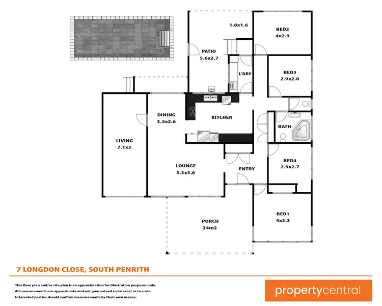 Floorplan of Homely house listing, 7 Longdon Close, South Penrith NSW 2750