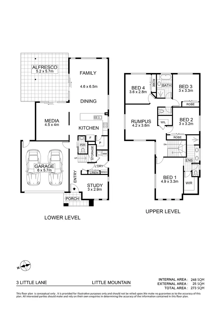 Floorplan of Homely house listing, 3 Little Lane, Little Mountain QLD 4551