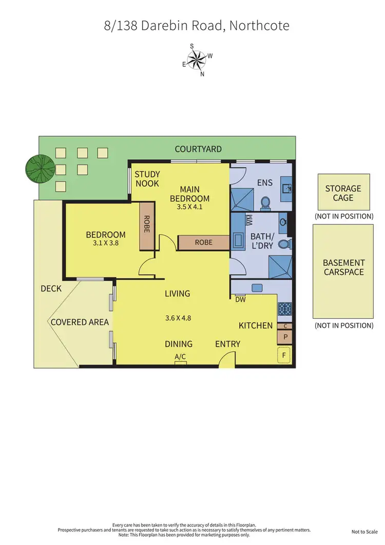 Floorplan of Homely apartment listing, 8/138 Darebin Road, Northcote VIC 3070