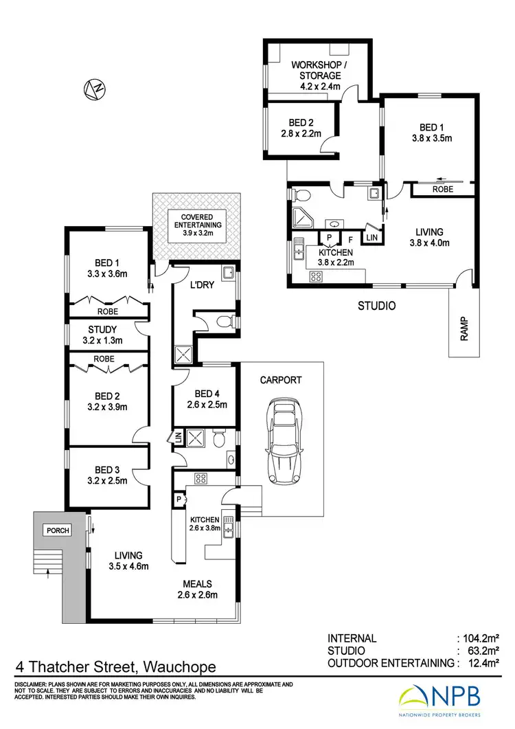 Floorplan of Homely house listing, 4 & 4A Thatcher Street, Wauchope NSW 2446