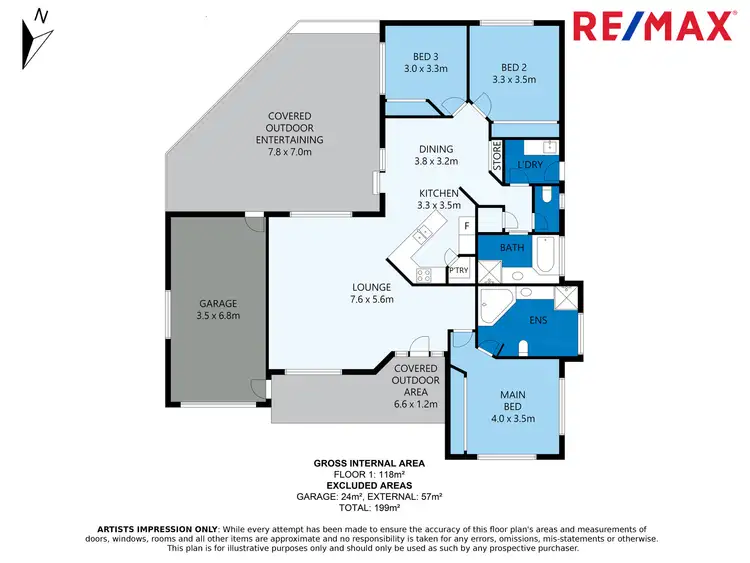 Floorplan of Homely house listing, 8 Eagleview Court, Woombye QLD 4559