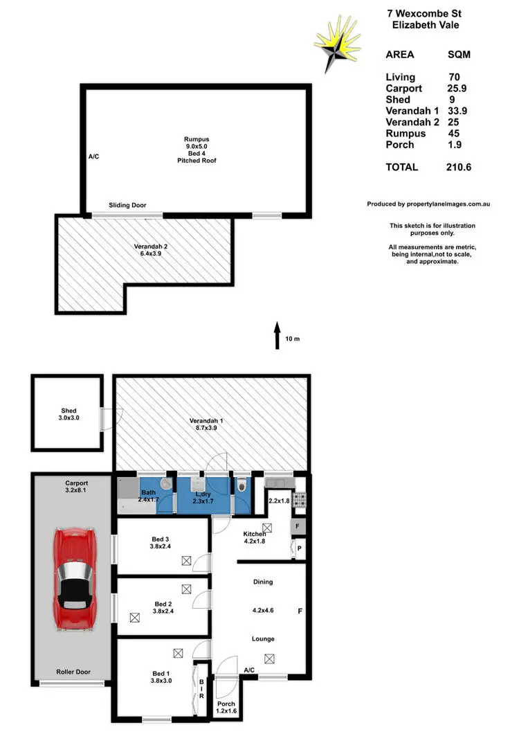 Floorplan of Homely house listing, 7 Wexcombe Street, Elizabeth Vale SA 5112