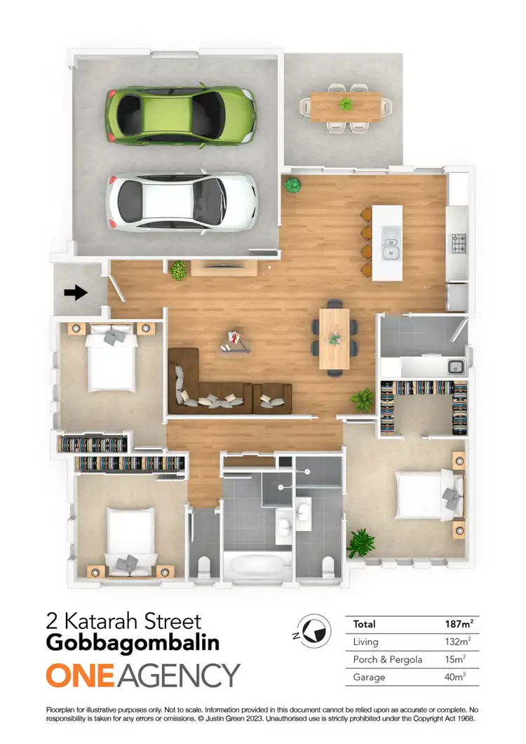 Floorplan of Homely villa listing, 2 KATARAH STREET, Gobbagombalin NSW 2650