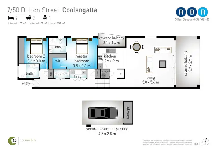 Floorplan of Homely unit listing, 7/50 Dutton Street, Coolangatta QLD 4225