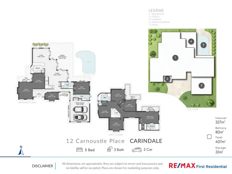 Floorplan of Homely house listing, 12 Carnoustie Pl, Carindale QLD 4152