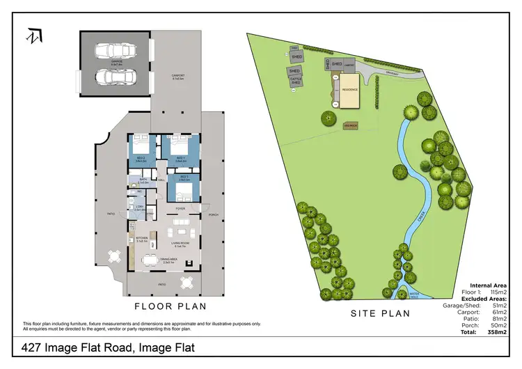 Floorplan of Homely rural property listing, 427 Image Flat Road, Image Flat QLD 4560
