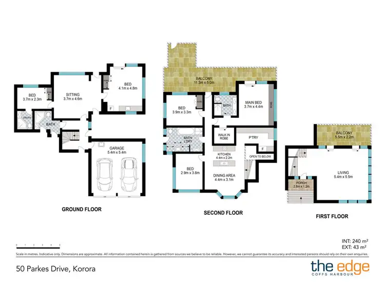 Floorplan of Homely house listing, 50 Parkes Drive, Korora NSW 2450