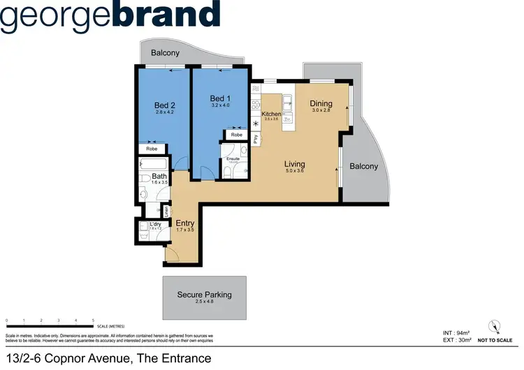 Floorplan of Homely apartment listing, 13/2-6 Copnor Avenue, The Entrance NSW 2261