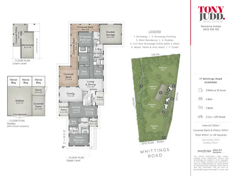 Floorplan of Homely rural property listing, 17 Whittings Road, Guanaba QLD 4210