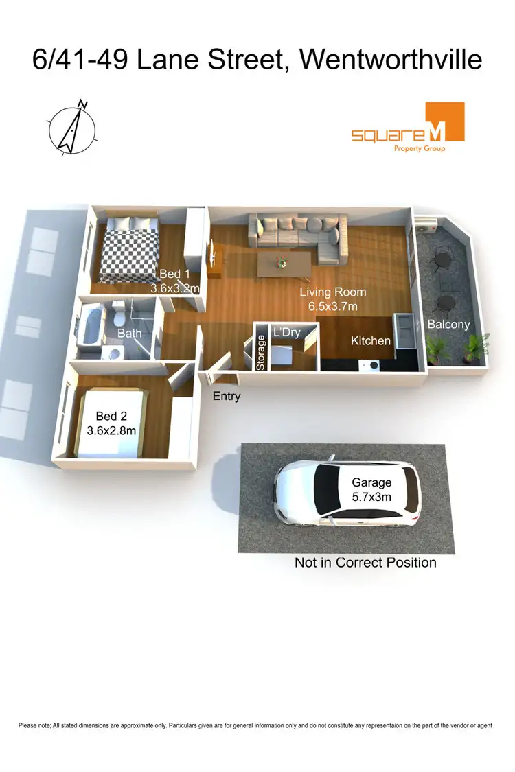 Floorplan of Homely unit listing, 6/41-49 Lane Street, Wentworthville NSW 2145