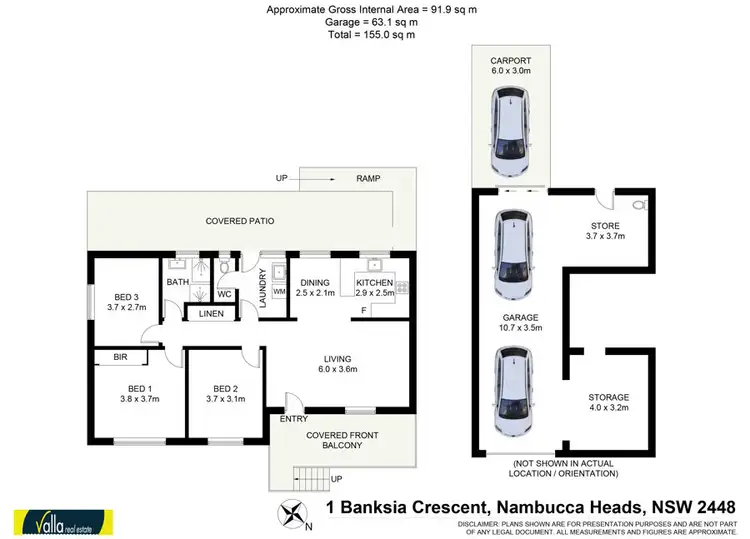 Floorplan of Homely house listing, 1 BANKSIA CRESCENT, Nambucca Heads NSW 2448