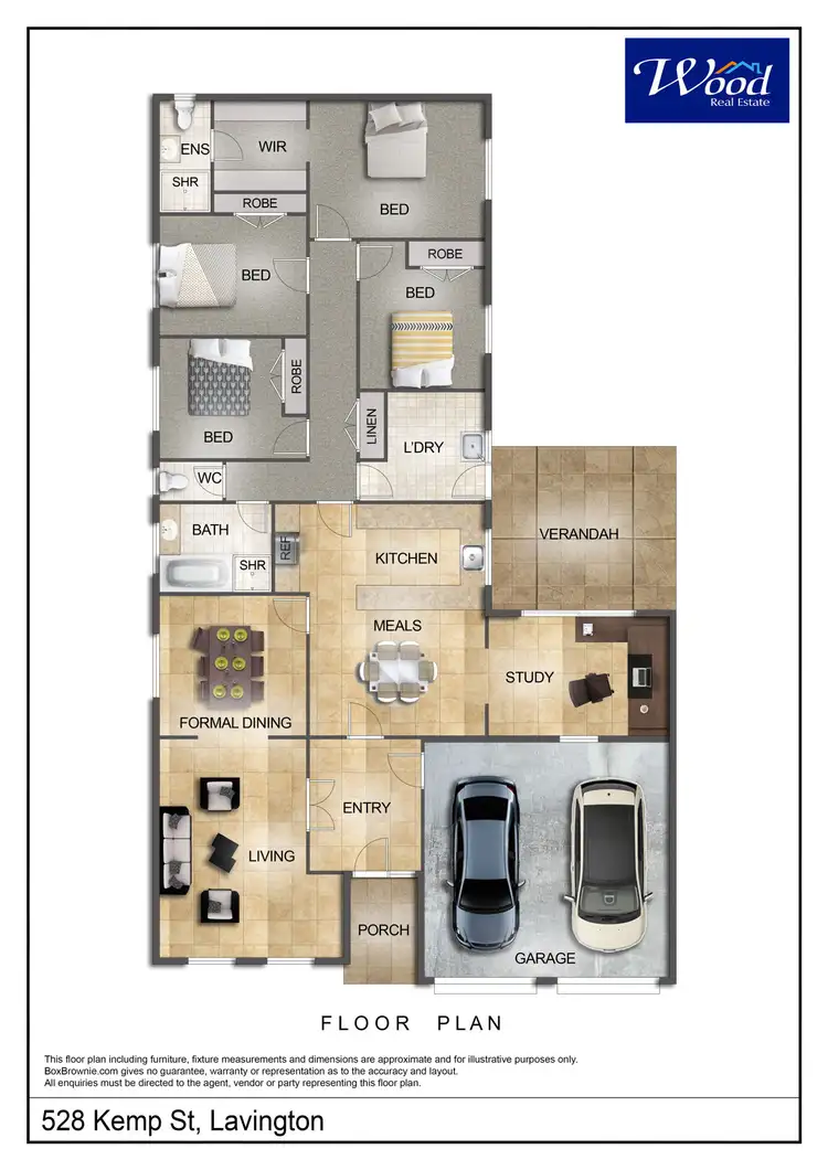 Floorplan of Homely house listing, 528 Kemp St, Lavington NSW 2641