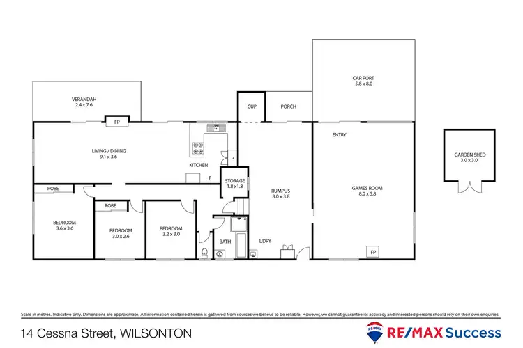 Floorplan of Homely house listing, 14 Cessna Street, Wilsonton QLD 4350