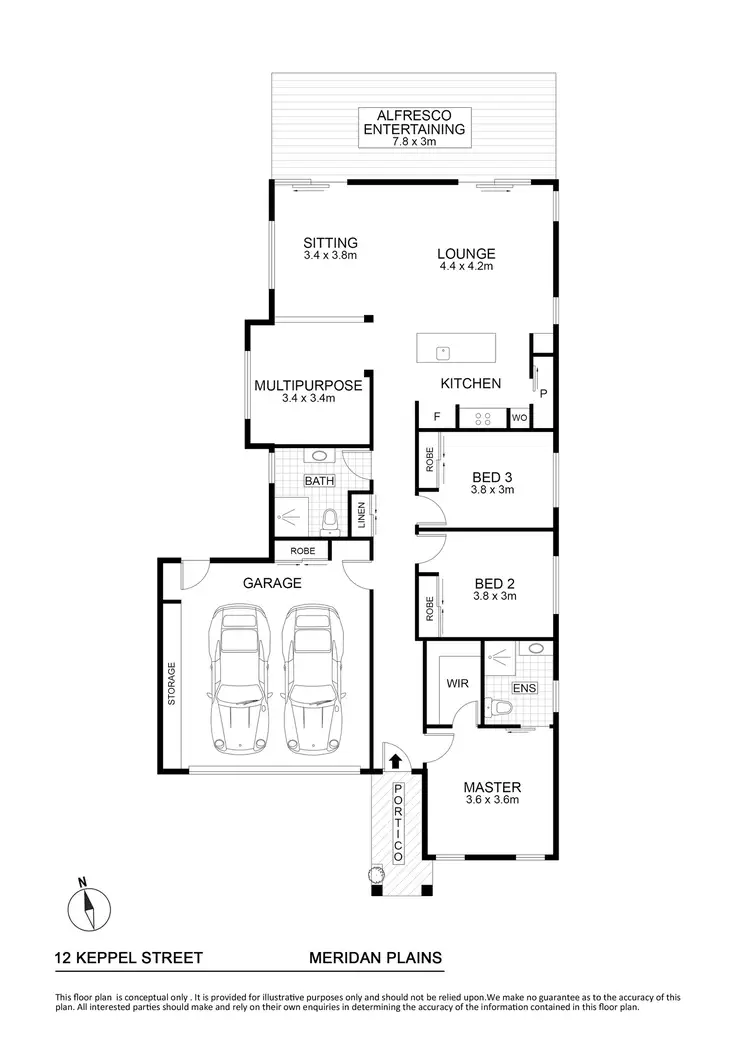 Floorplan of Homely house listing, 12 Keppel Street, Meridan Plains QLD 4551