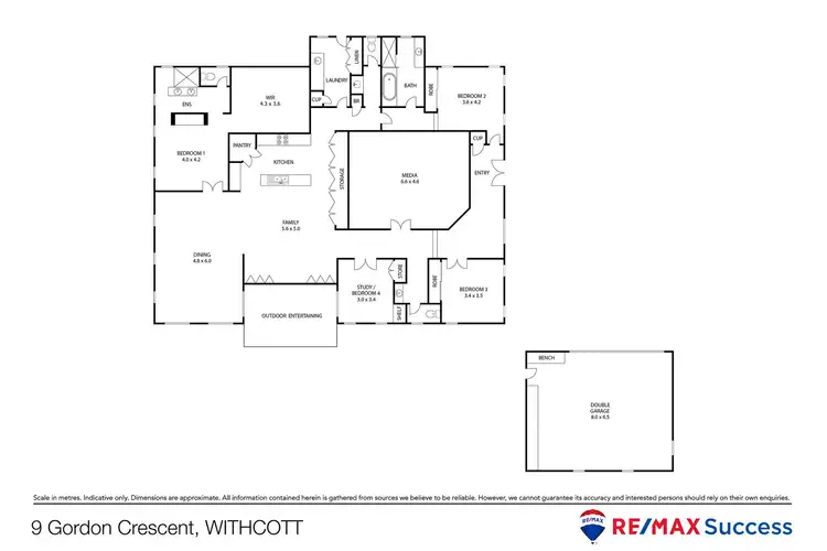 Floorplan of Homely house listing, 9 Gordon Crescent, Withcott QLD 4352
