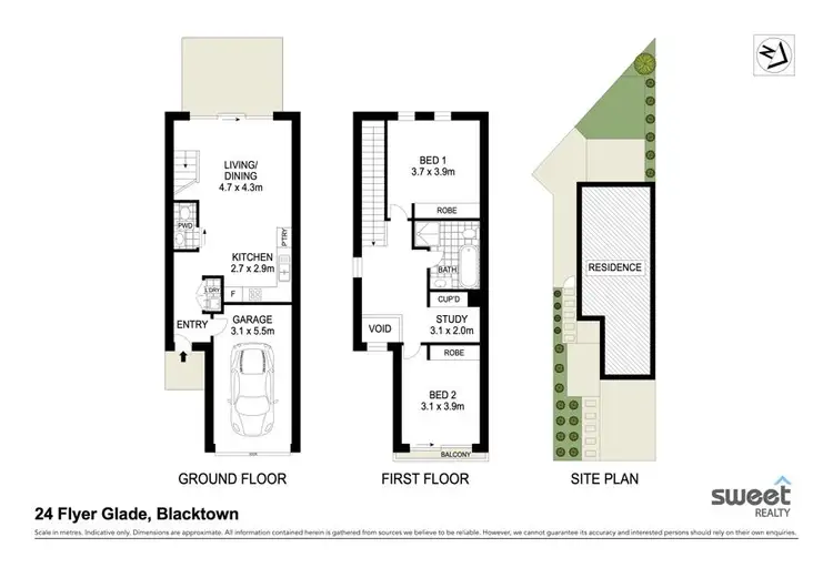 Floorplan of Homely house listing, 24 Flyer Glade, Blacktown NSW 2148