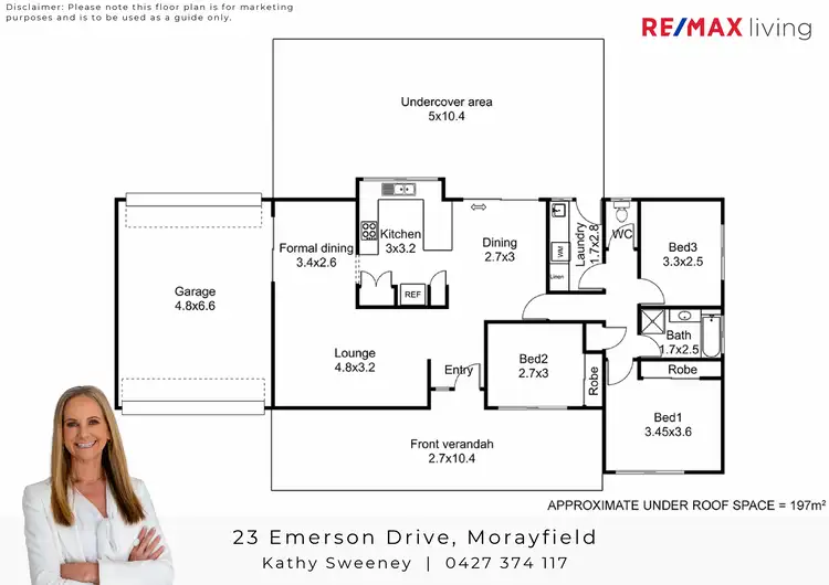 Floorplan of Homely house listing, 23 Emerson Drive, Morayfield QLD 4506
