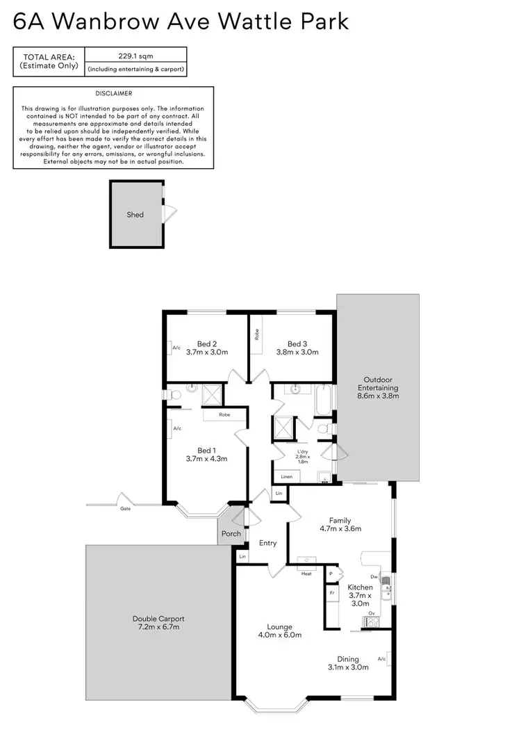 Floorplan of Homely house listing, 6A Wanbrow Ave, Wattle Park SA 5066