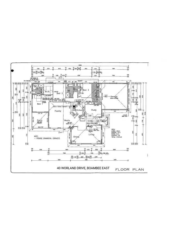 Floorplan of Homely house listing, 40 Worland Drive, Boambee East NSW 2452