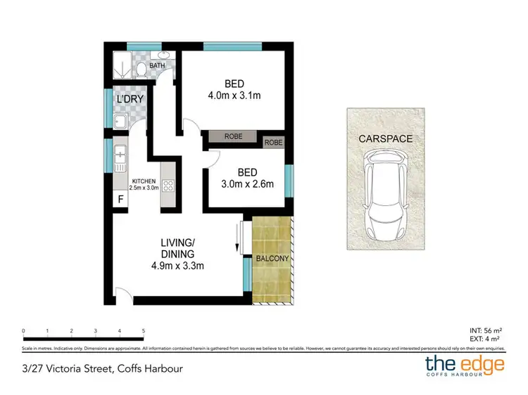 Floorplan of Homely unit listing, 3/27 Victoria Street, Coffs Harbour NSW 2450