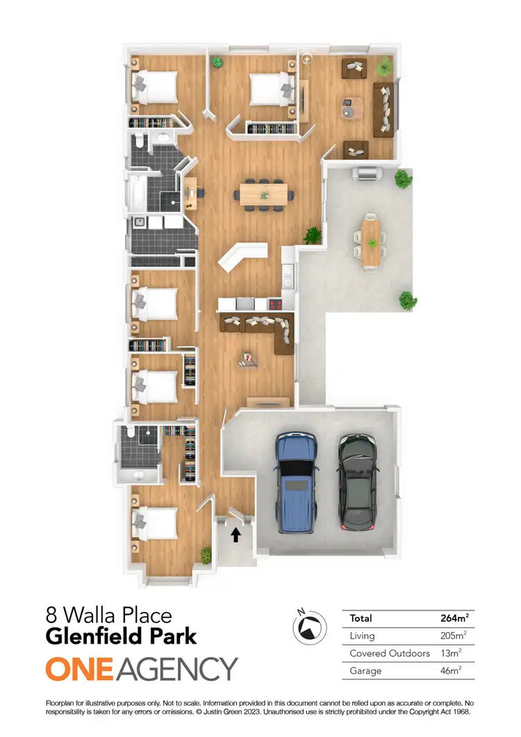 Floorplan of Homely house listing, 8 WALLA PLACE, Glenfield Park NSW 2650