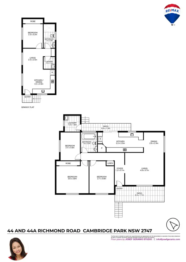 Floorplan of Homely house listing, 44 AND 44A RICHMOND ROAD, Cambridge Park NSW 2747