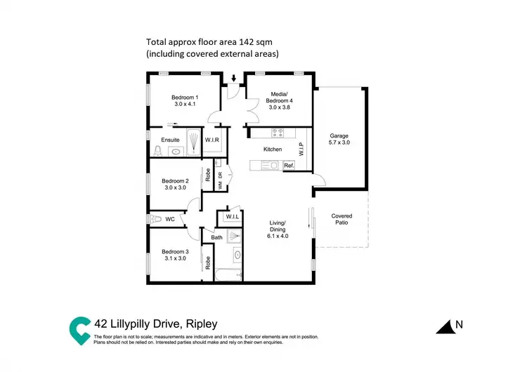 Floorplan of Homely house listing, 42 Lillypilly Drive, Ripley QLD 4306